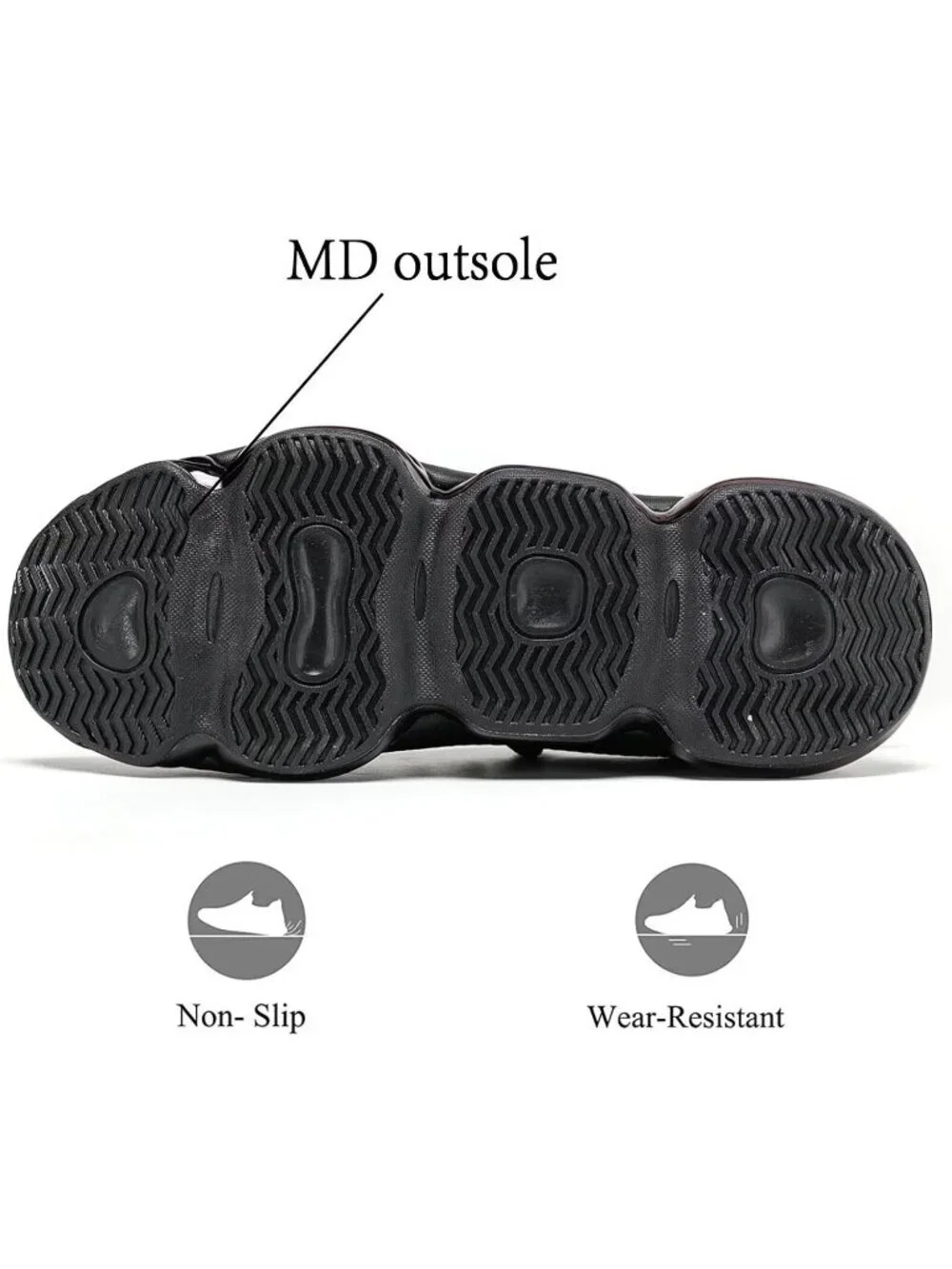 Men's Black Walking Shoes Casual Fashion Silp On Tennis Running Sneakers Comfort